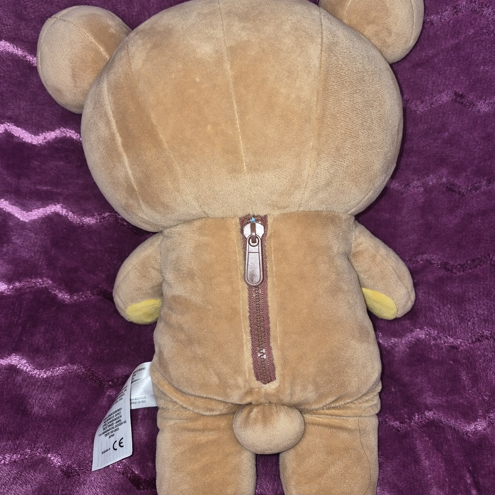 Sanrio x Rilakkuma plush toy with zipper 15"  - Picture 7 of 8